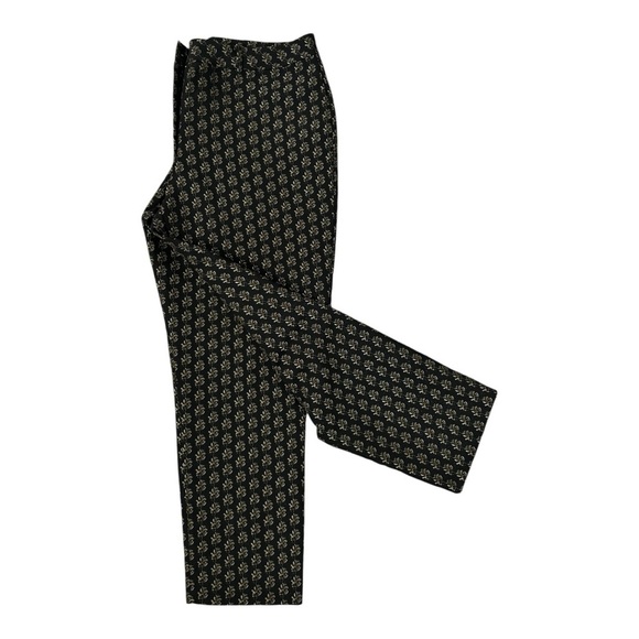 H&M Black Patterned Pants 14 - Picture 1 of 5
